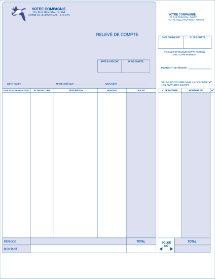 Relevé de compte - version longue