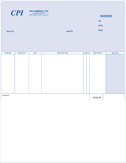 Invoice - Short Format